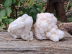 Natural Phantom Quartz Clusters x 2 From Madagascar - Toprock Gemstones and Minerals 