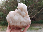 Natural Phantom Quartz Clusters x 2 From Madagascar - Toprock Gemstones and Minerals 