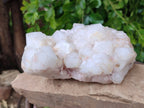 Natural Phantom Quartz Clusters x 2 From Madagascar - Toprock Gemstones and Minerals 