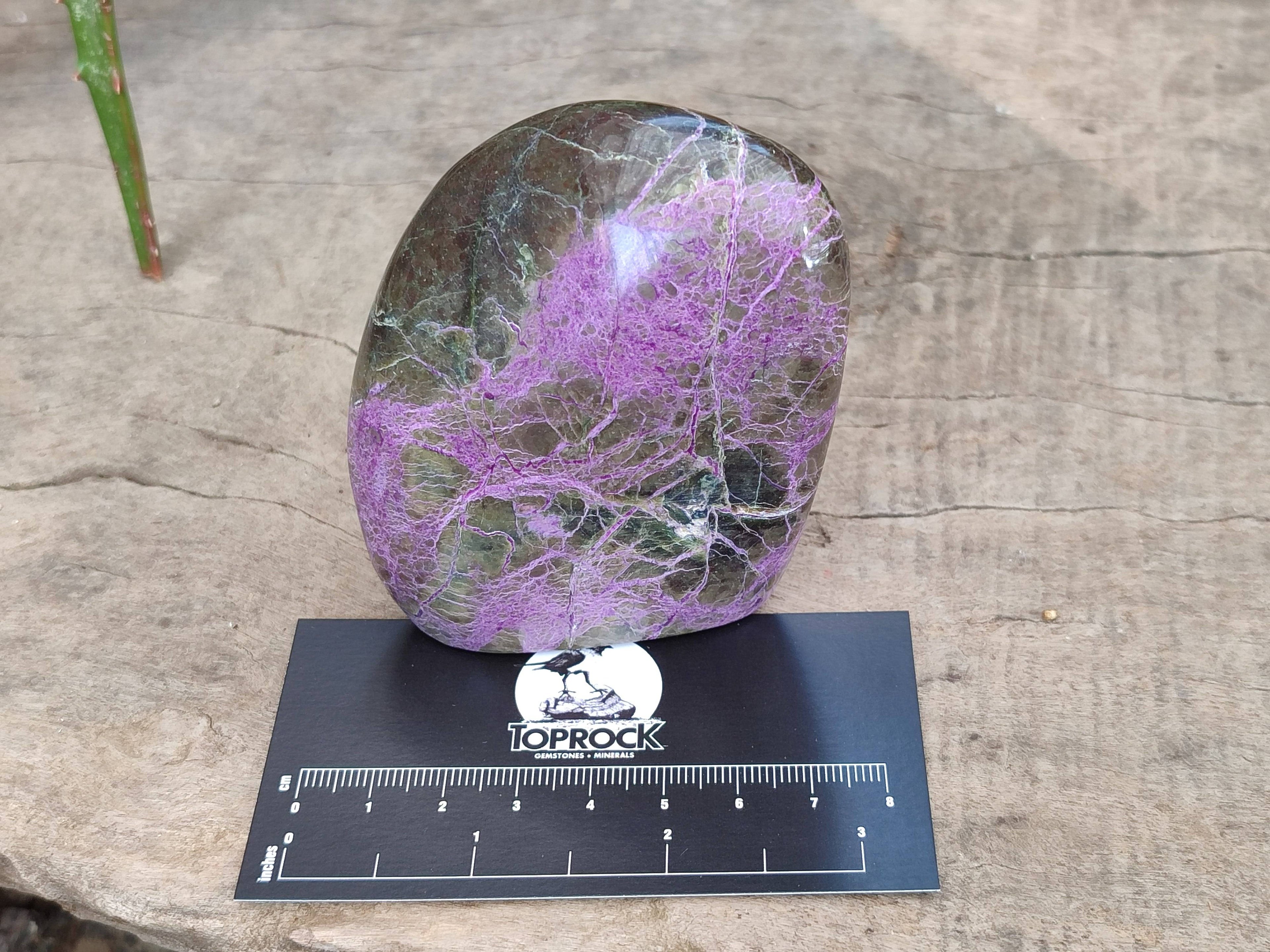 Polished Stichtite Standing Free Forms x 6 From Barberton, South Africa - Toprock Gemstones and Minerals 