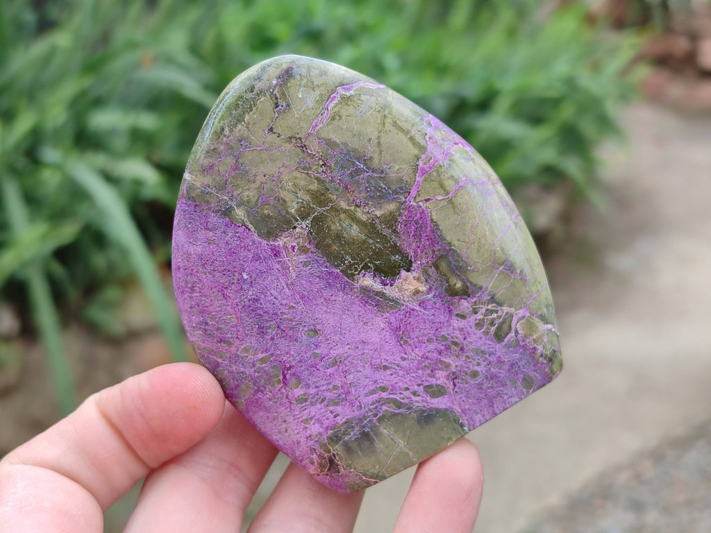 Polished Stichtite Standing Free Forms x 6 From Barberton, South Africa - Toprock Gemstones and Minerals 