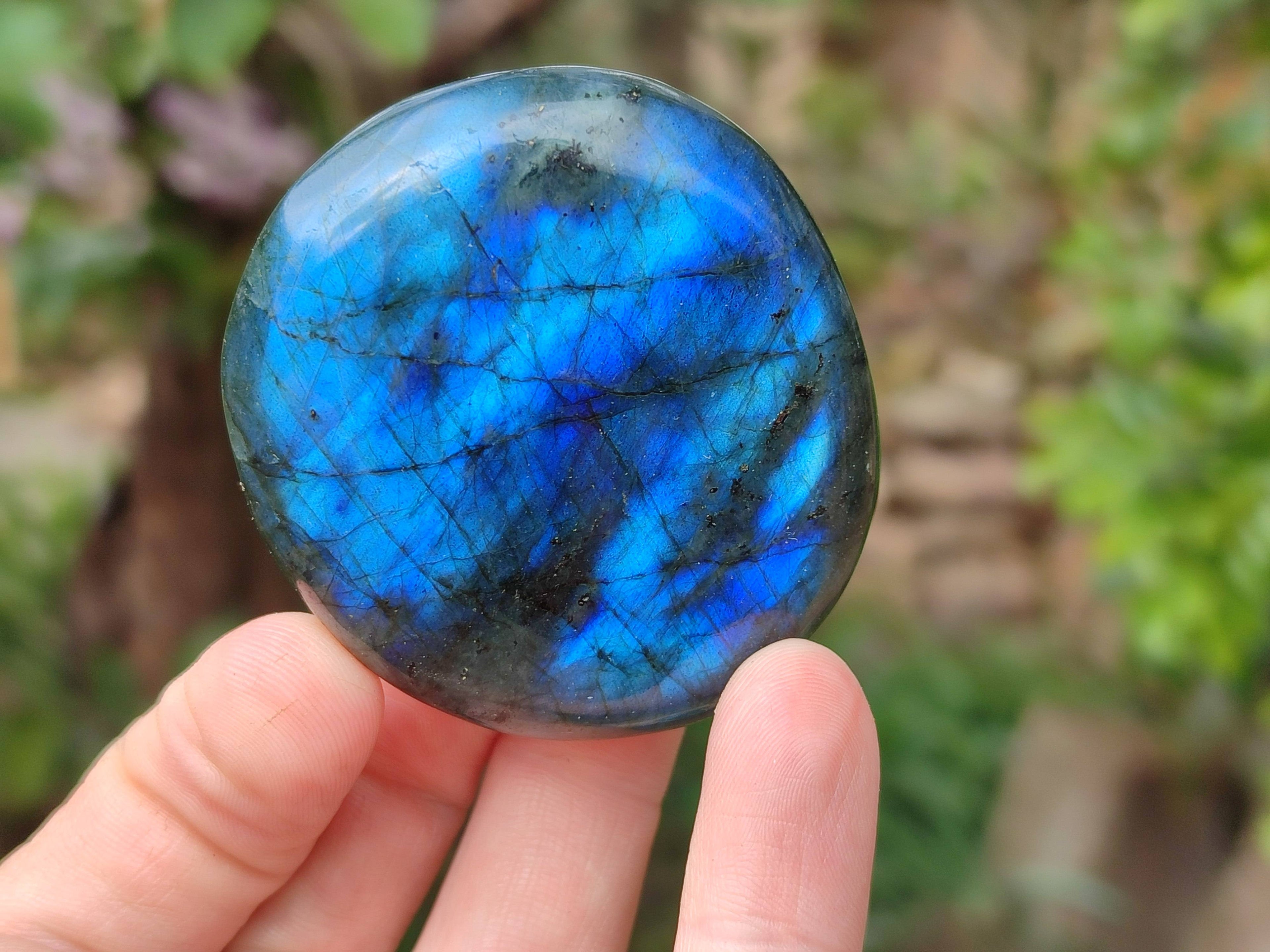 Polished Labradorite Galets x 12 From Tulear, Madagascar - Toprock Gemstones and Minerals 