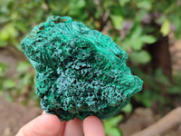 Natural Silky Malachite Specimens x 2 From Kasompe, Congo - Toprock Gemstones and Minerals 
