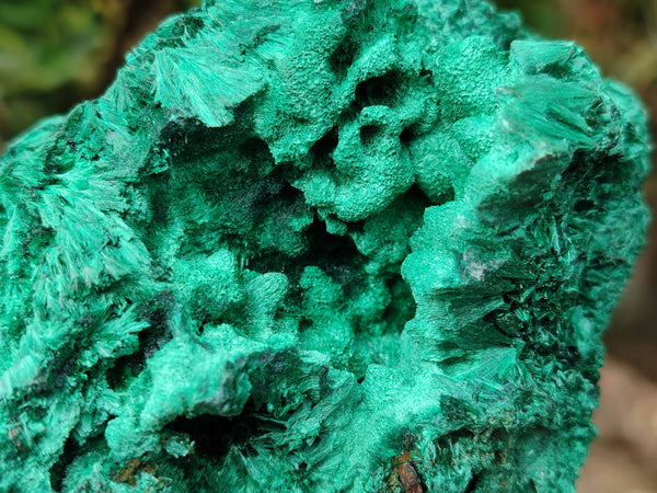Natural Silky Malachite Specimens x 2 From Kasompe, Congo - Toprock Gemstones and Minerals 