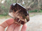 Polished Smokey Window Quartz Points x 6 From Madagascar - Toprock Gemstones and Minerals 