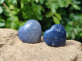 Polished Lazulite Hearts x 35 From Madagascar - Toprock Gemstones and Minerals 