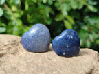 Polished Lazulite Hearts x 35 From Madagascar - Toprock Gemstones and Minerals 