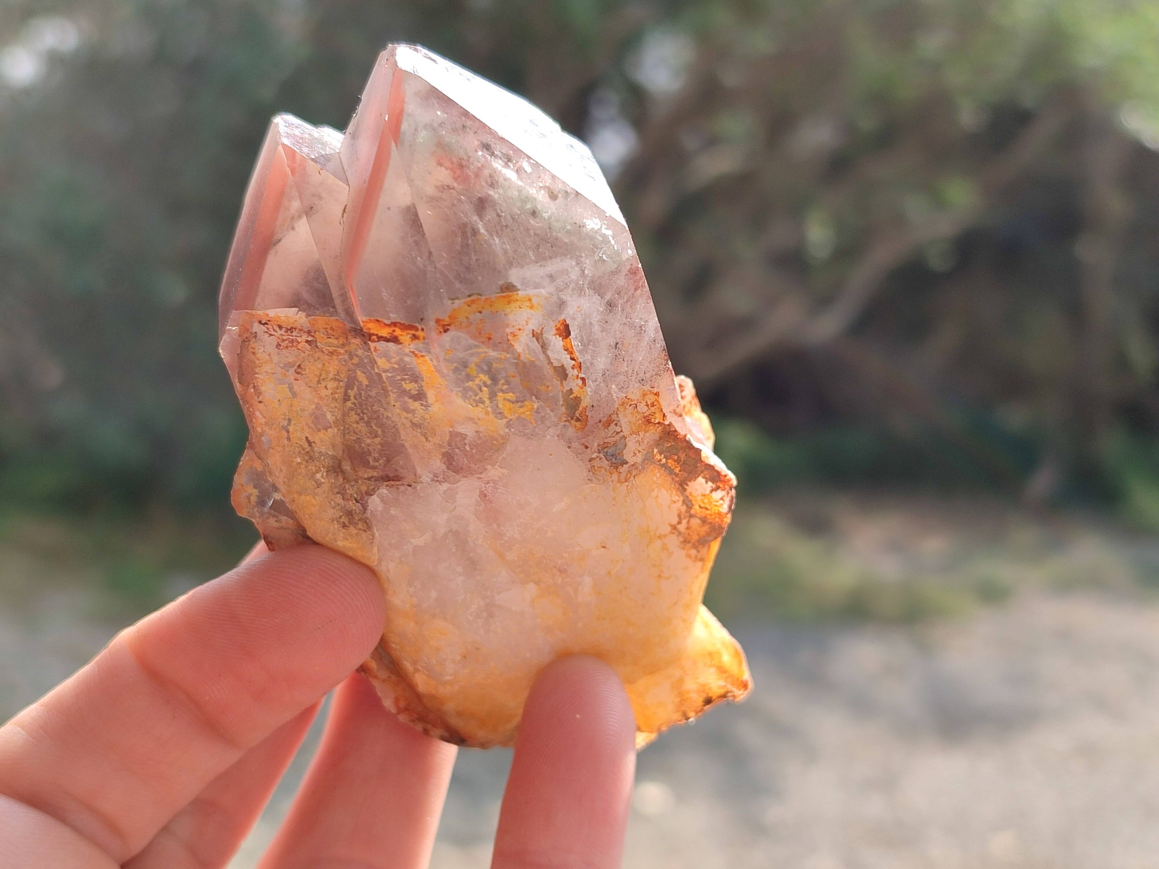 Natural Red Hematoid Quartz Crystals x 12 From Karoi, Zimbabwe - Toprock Gemstones and Minerals 