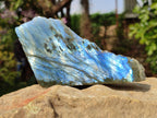 Polished On One Side Labradorite x 3 From Tulear, Madagascar - Toprock Gemstones and Minerals 