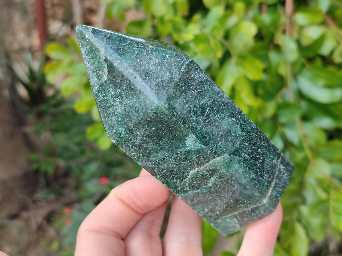 Polished Fuchsite Points x 3 From Madagascar - Toprock Gemstones and Minerals 