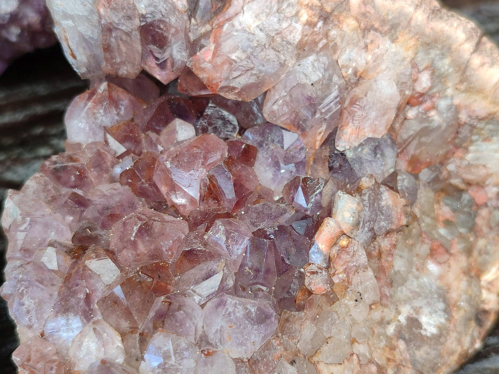 Natural Zululand Amethyst Geodes x 3 from Jozini, South Africa - Toprock Gemstones and Minerals 