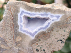 Polished On One Side Polished Blue Lace Agate  x 6 From Nsanje, Malawi - Toprock Gemstones and Minerals 