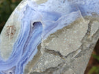 Polished Blue Lace Agate Standing Free Form x 1 From Nsanje, Malawi - Toprock Gemstones and Minerals 