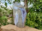 Polished Blue Lace Agate Standing Free Form x 1 From Nsanje, Malawi - Toprock Gemstones and Minerals 