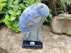 Polished Blue Lace Agate Standing Free Form x 1 From Nsanje, Malawi - Toprock Gemstones and Minerals 