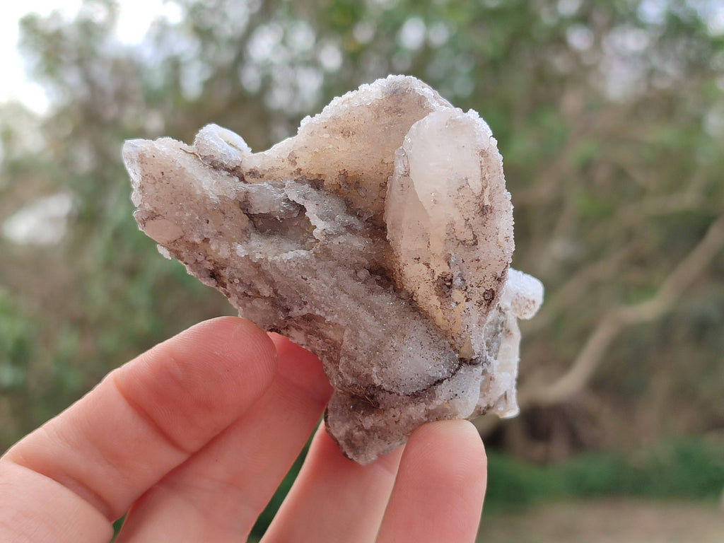 Natural Drusy Quartz Coated Calcite Pseudomorph Specimens x 12 From Alberts Mountain, Lesotho - Toprock Gemstones and Minerals 
