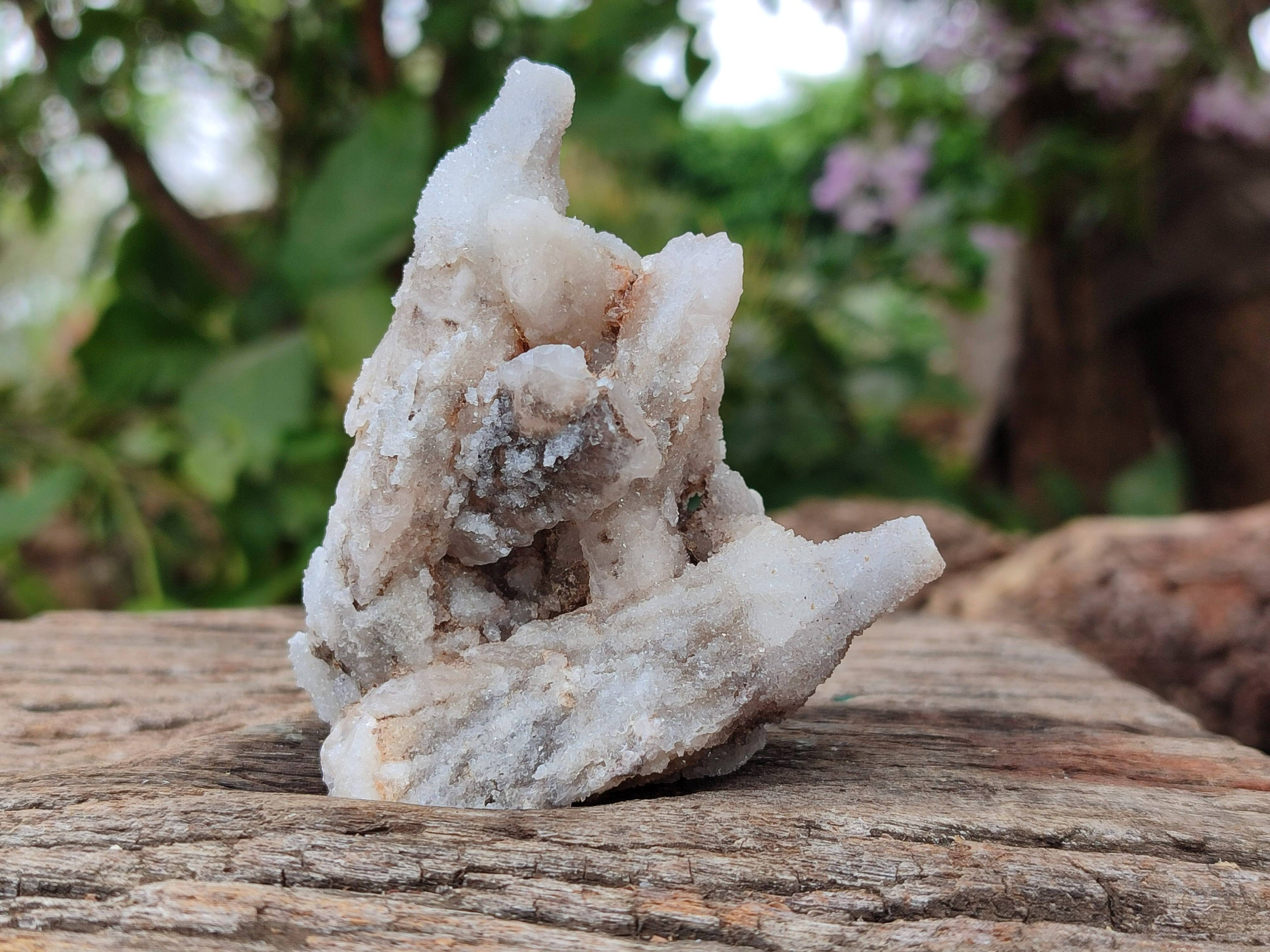 Natural Drusy Quartz Coated Calcite Pseudomorph Specimens x 12 From Alberts Mountain, Lesotho - Toprock Gemstones and Minerals 