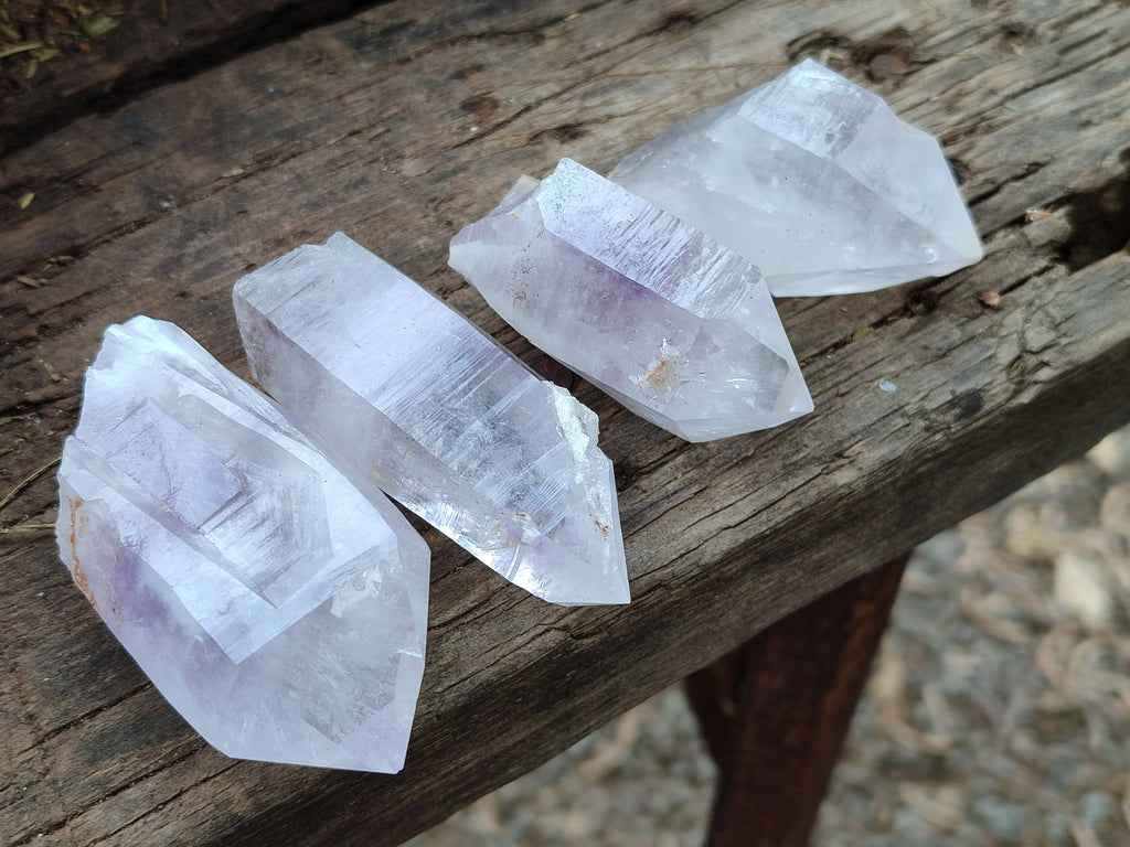 Natural Brandberg Quartz Matrix Crystals x 12 From Brandberg, Namibia - Toprock Gemstones and Minerals 
