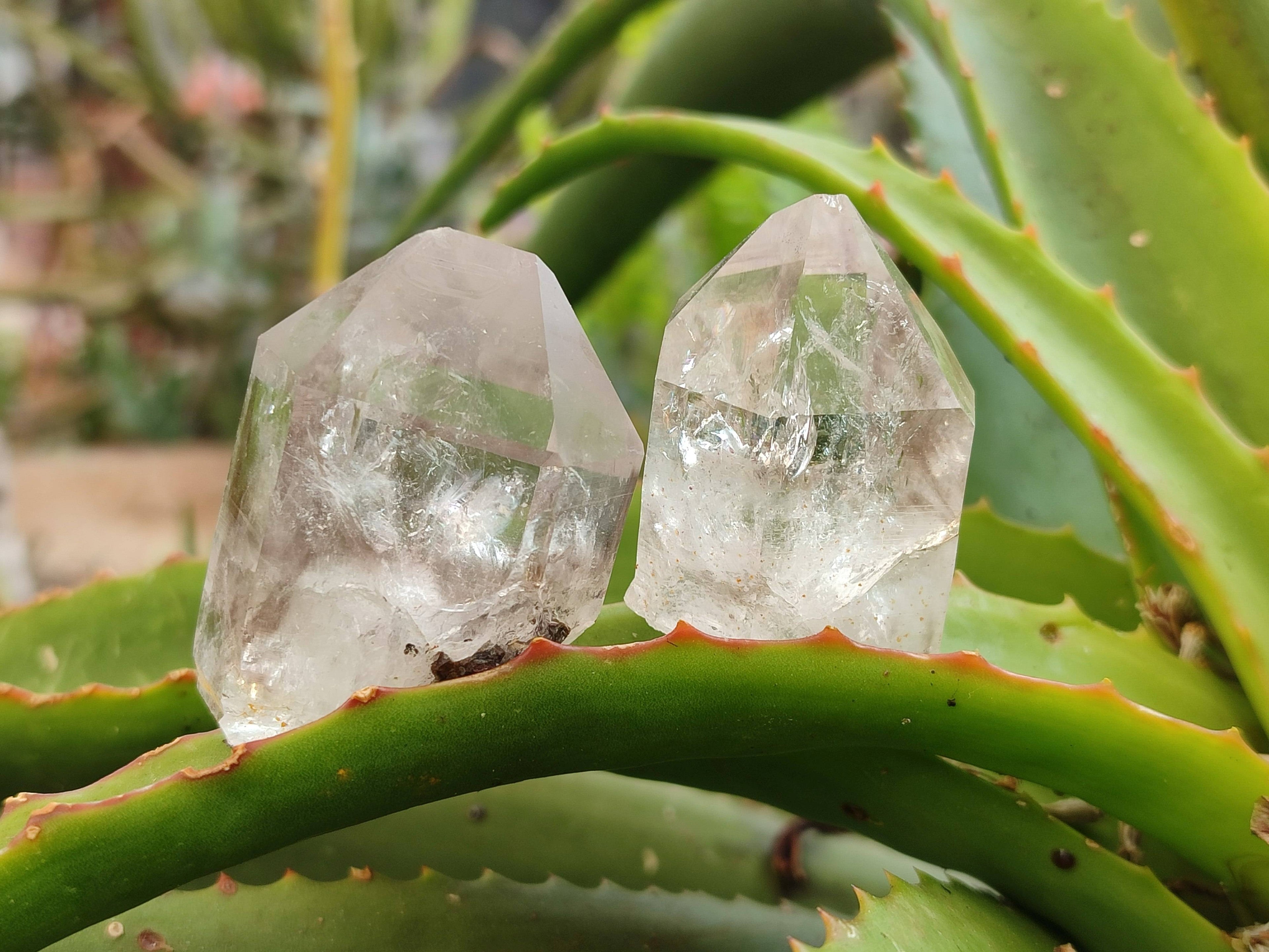 Natural Brandberg Quartz Matrix Crystals x 12 From Brandberg, Namibia - Toprock Gemstones and Minerals 