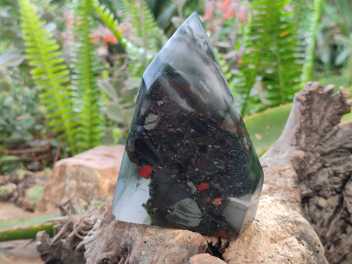 Polished Bloodstone Points x 3 From Swaziland - Toprock Gemstones and Minerals 