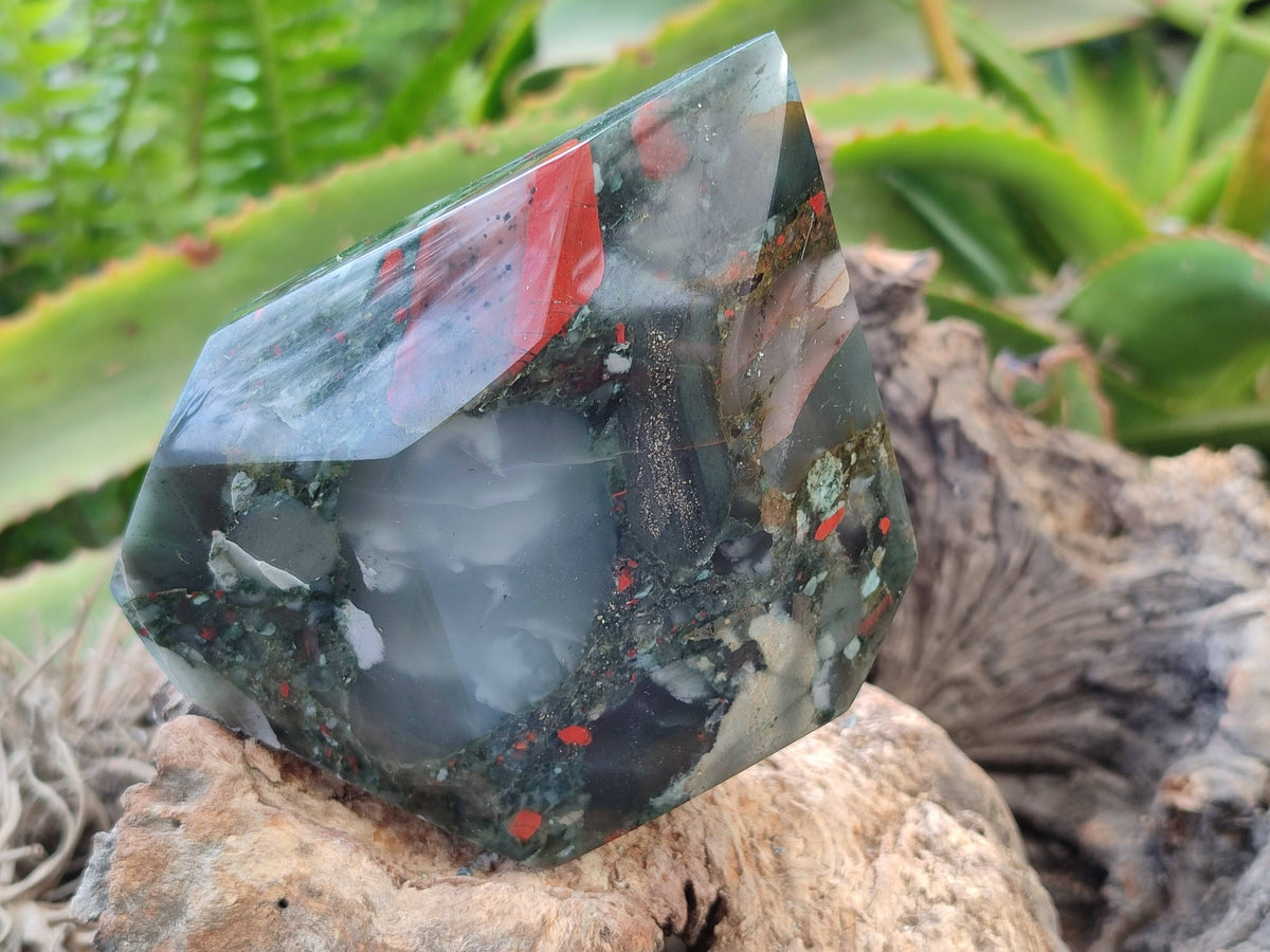 Polished Bloodstone Points x 3 From Swaziland - Toprock Gemstones and Minerals 