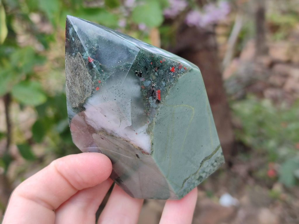 Polished Bloodstone Points x 3 From Swaziland - Toprock Gemstones and Minerals 