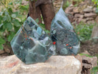 Polished Bloodstone Points x 3 From Swaziland - Toprock Gemstones and Minerals 