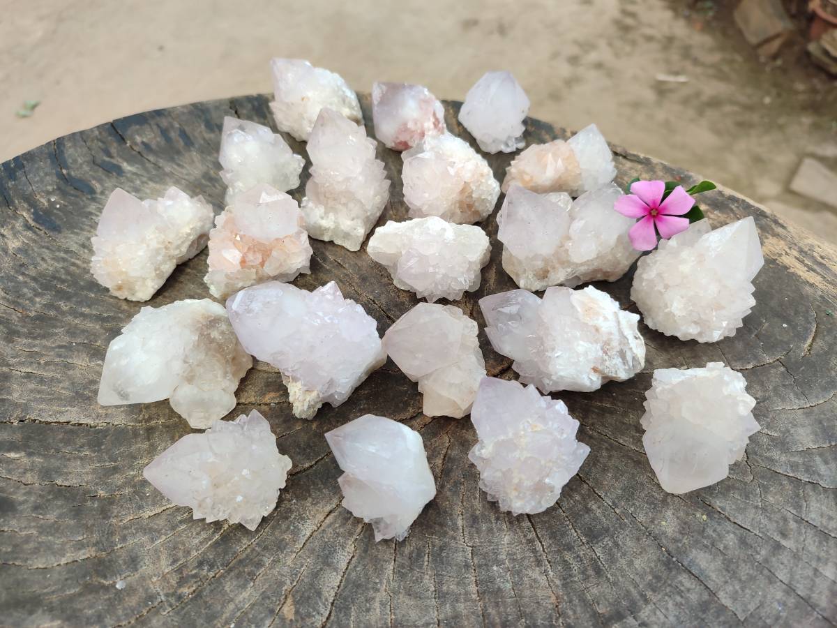 Natural Amethyst Spirit Quartz Clusters x 20 From Boekenhouthoek, South Africa - Toprock Gemstones and Minerals 