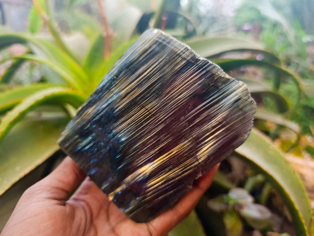 Polished Labradorite One Side Polished x 7 From Tulear, Madagascar - Toprock Gemstones and Minerals 