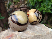 Polished Septerye Spheres x 6 From Mahajanga, Madagascar