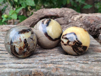 Polished Septerye Spheres x 6 From Mahajanga, Madagascar