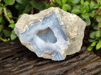 Natural Blue Lace Agate Geode Specimens x 9 From Nsanje, Malawi