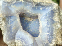 Natural Blue Lace Agate Geode Specimens x 9 From Nsanje, Malawi