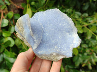 Natural Blue Lace Agate Geode Specimens x 9 From Nsanje, Malawi