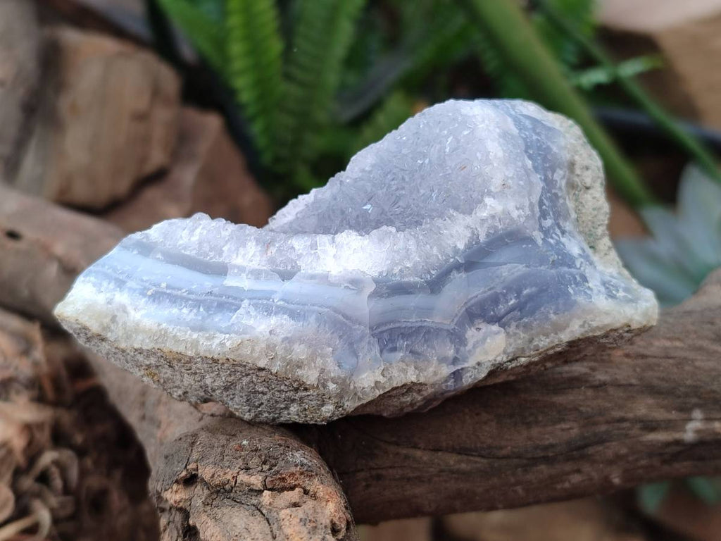 Natural Blue Lace Agate Geode Specimens x 9 From Nsanje, Malawi - Toprock Gemstones and Minerals 