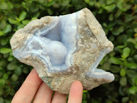 Natural Blue Lace Agate Geode Specimens x 9 From Nsanje, Malawi