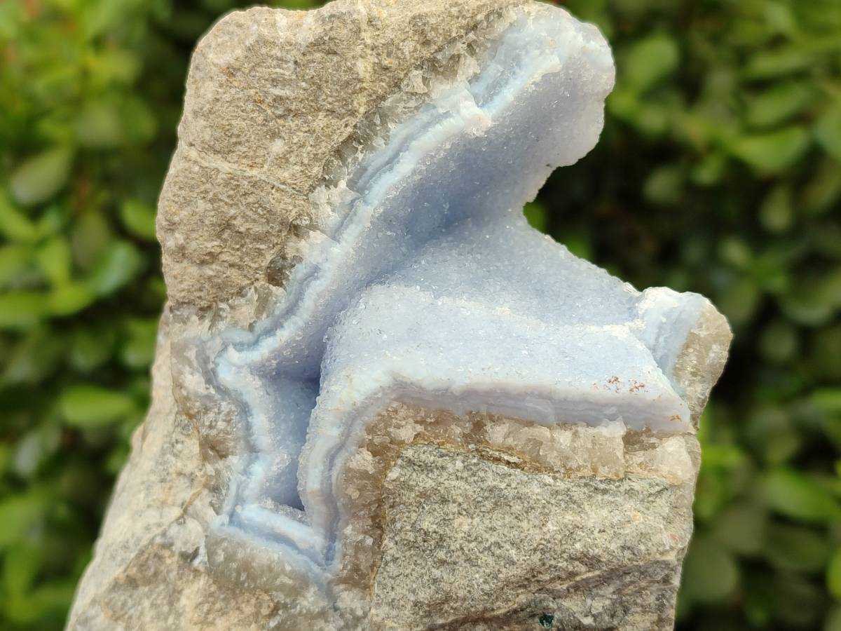 Natural Blue Lace Agate Geode Specimens x 9 From Nsanje, Malawi - Toprock Gemstones and Minerals 