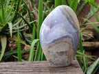 Polished Blue Lace Agate Standing Free Forms x 2 From Nsanje, Malawi - Toprock Gemstones and Minerals 