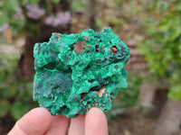 Natural Silky Malachite Specimens x 6 From Kasompe, Congo