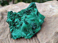Natural Silky Malachite Specimens x 6 From Kasompe, Congo
