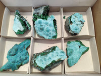 Natural Botryoidal Malachite with Chrysocolla x 6 From Congo - Toprock Gemstones and Minerals 