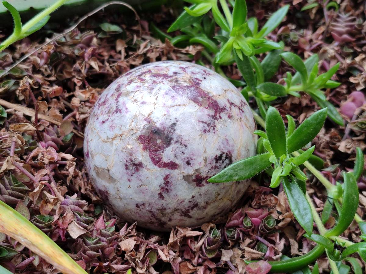 Polished Rubellite Pink Tourmaline Spheres x 2 From Ambatondrazaka, Madagascar - Toprock Gemstones and Minerals 