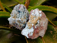 Kolwezite, Calcite and Chrysocolla Specimens x 4 From Mashamba West Mine, Congo - Toprock Gemstones and Minerals 