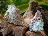 Kolwezite, Calcite and Chrysocolla Specimens x 4 From Mashamba West Mine, Congo - Toprock Gemstones and Minerals 