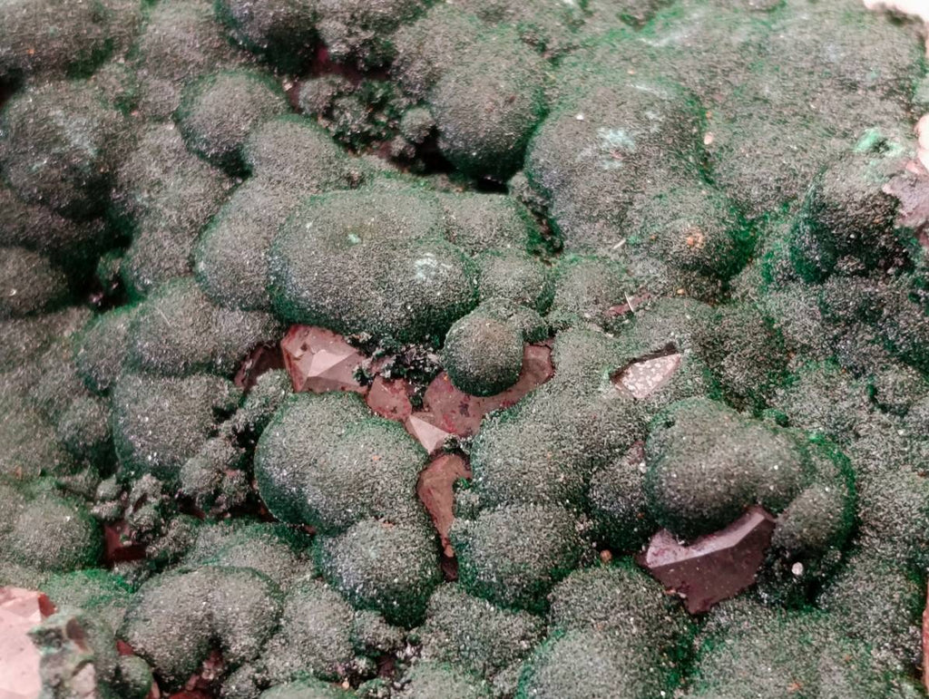 Natural Ball Malachite and Drusy Quartz On Dolomite Matrix Specimens x 1 From Kambove, Congo - Toprock Gemstones and Minerals 
