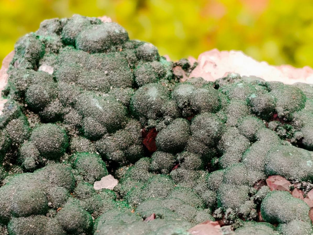 Natural Ball Malachite and Drusy Quartz On Dolomite Matrix Specimens x 1 From Kambove, Congo - Toprock Gemstones and Minerals 