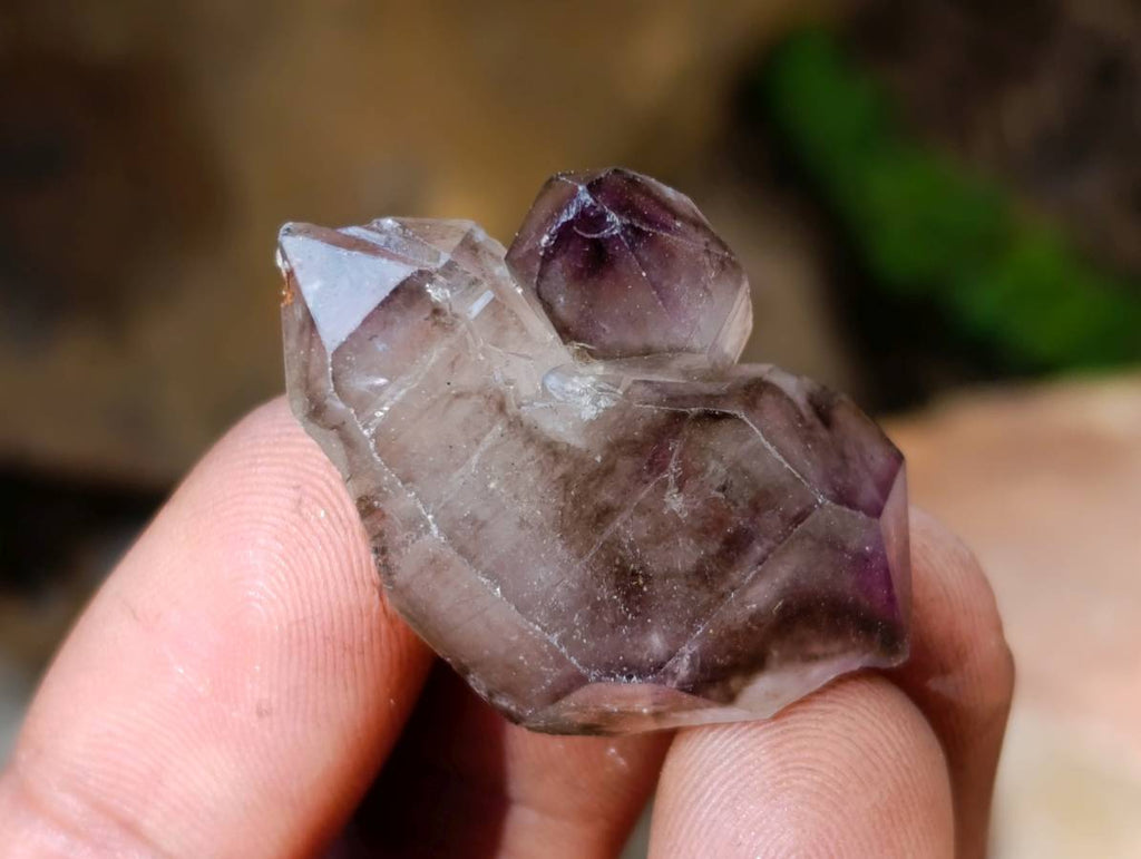 Natural Window Amethyst Crystals x 35 From Chiredzi, Zimbabwe - Toprock Gemstones and Minerals 