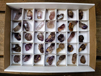 Natural Window Amethyst Crystals x 35 From Chiredzi, Zimbabwe - Toprock Gemstones and Minerals 