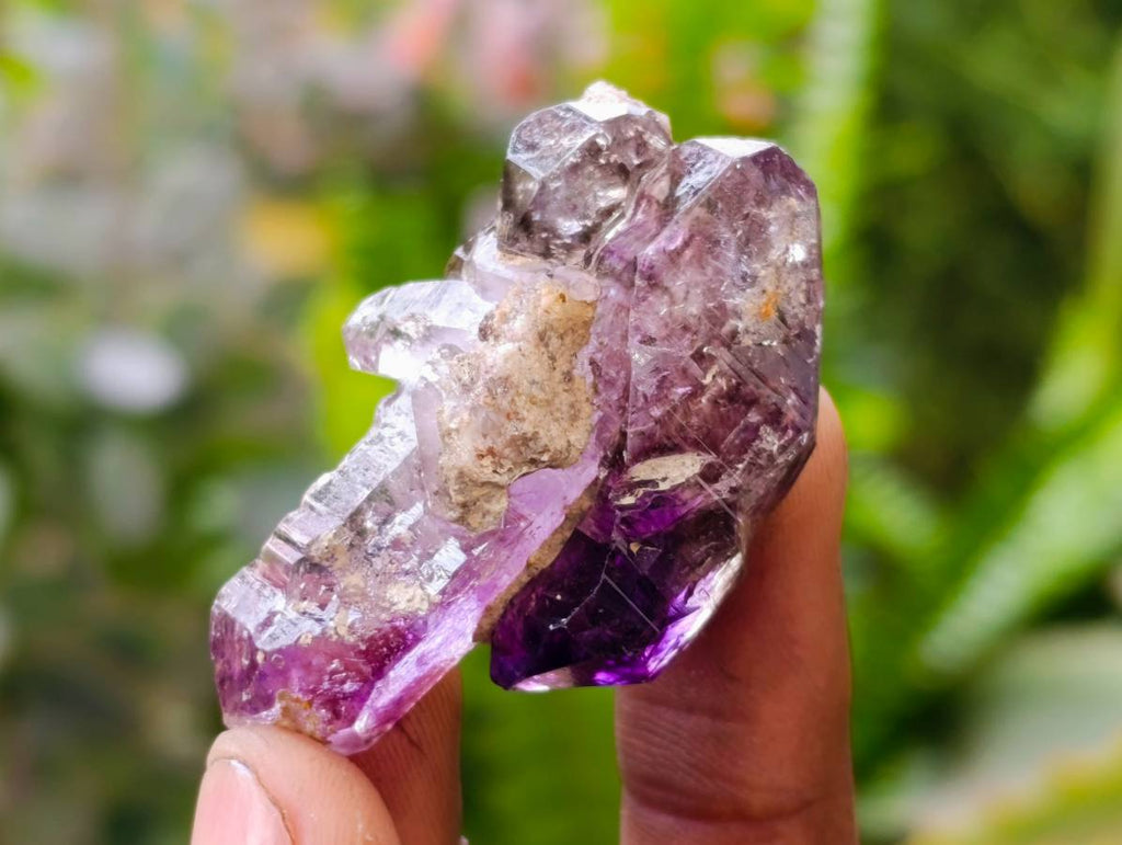 Natural Window Amethyst Crystals x 35 From Chiredzi, Zimbabwe - Toprock Gemstones and Minerals 