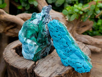 Natural Botryoidal Malachite with Chrysocolla x 6 From Congo - Toprock Gemstones and Minerals 
